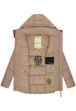 Navahoo Wattewölkchen ladies quilted jacket Taupe Grey Größe XS - Gr. 34