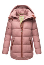 Navahoo Wattewölkchen Damen Steppjacke Dark Rose...
