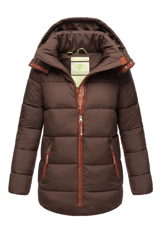 Navahoo Wattewölkchen Damen Steppjacke Dark Choco