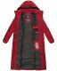 Navahoo Isalie Damen lange Winterjacke gesteppt Dark Red Größe S - Gr. 36