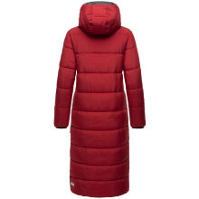Navahoo Isalie Damen lange Winterjacke gesteppt Dark Red Gr&ouml;&szlig;e XXL - Gr. 44