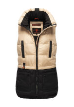 Marikoo Kiraraa Damen Weste B958 Beige-Schwarz Gr&ouml;&szlig;e XS - Gr. 34