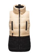 Marikoo Kiraraa Damen Weste B958 Beige-Schwarz Gr&ouml;&szlig;e XS - Gr. 34