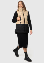 Marikoo Kiraraa Damen Weste B958 Beige-Schwarz Gr&ouml;&szlig;e XL - Gr. 42