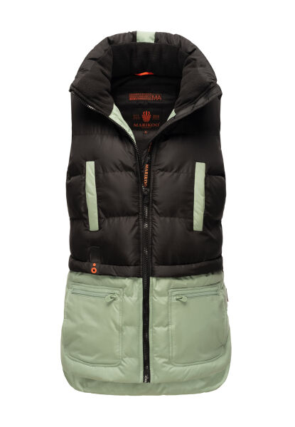 Marikoo Kiraraa Damen Weste B958 Schwarz-Mint Größe L - Gr. 40