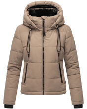 Navahoo Mit Liebe XIV Damen Winter Steppjacke B981 Taupe Grey Gr&ouml;&szlig;e M - Gr. 38
