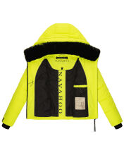 Navahoo Mit Liebe XIV Damen Winter Steppjacke B981 Neon Green Größe S - Gr. 36