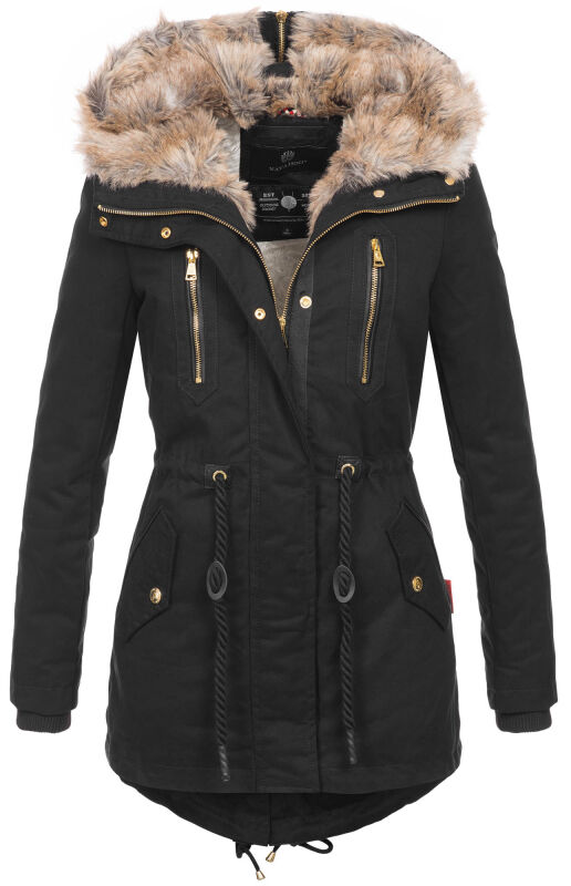 Navahoo Diamond Damen Winterjacke B648a Schwarz