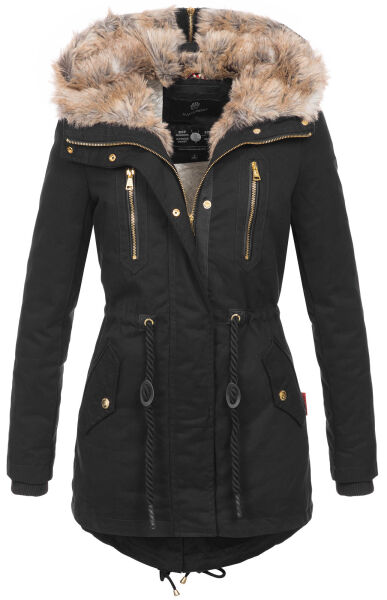 Navahoo Diamond Damen Winterjacke B648a Schwarz Größe M - Gr. 38