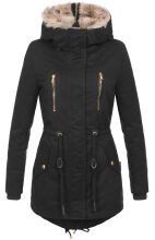 Navahoo Diamond Damen Winterjacke B648a Schwarz Größe M - Gr. 38