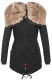 Navahoo Diamond Damen Winterjacke B648a Schwarz Größe M - Gr. 38