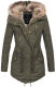 Navahoo Diamond Damen Winterjacke B648a Gruen Größe XS - Gr. 34