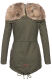 Navahoo Diamond Damen Winterjacke B648a Gruen Größe XS - Gr. 34