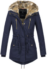 Navahoo Diamond Damen Winterjacke B648a Navy Gr&ouml;&szlig;e M - Gr. 38