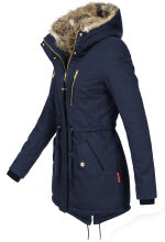 Navahoo Diamond Damen Winterjacke B648a Navy Gr&ouml;&szlig;e XXL - Gr. 44