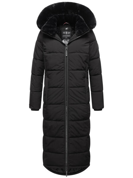 Navahoo Knuddelfee Damen Parka  Schwarz Größe XS - Gr. 34