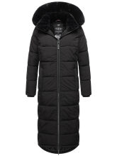 Navahoo Knuddelfee Damen Parka  Schwarz Größe S - Gr. 36