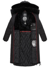 Navahoo Knuddelfee Damen Parka  Schwarz Größe M - Gr. 38