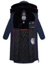 Navahoo Knuddelfee Damen Parka  Navy Größe XS - Gr. 34