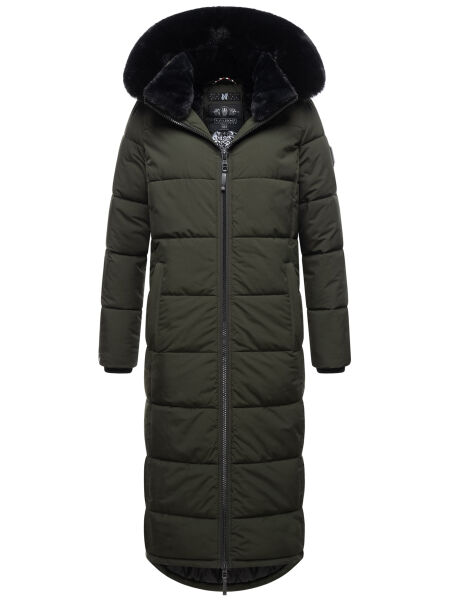 Navahoo Knuddelfee Damen Parka  Olive Größe XS - Gr. 34