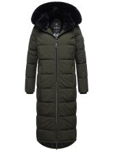 Navahoo Knuddelfee Damen Parka  Olive Größe S...