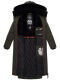 Navahoo Knuddelfee Damen Parka  Olive Größe S - Gr. 36