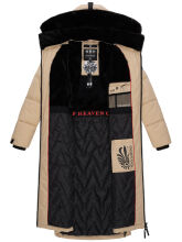 Navahoo Knuddelfee Damen Parka  Beige Größe XS - Gr. 34