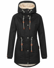 Navahoo Ireliaa Damen Winterjacke Schwarz Größe S - Gr. 36