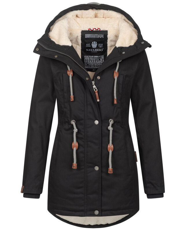 Navahoo Ireliaa Damen Winterjacke Schwarz