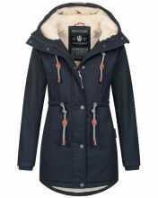 Navahoo Ireliaa Damen Winterjacke Navy Größe S - Gr. 36