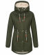 Navahoo Ireliaa Damen Winterjacke Olive Größe S - Gr. 36