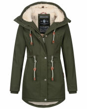 Navahoo Ireliaa Damen Winterjacke Olive Größe M - Gr. 38