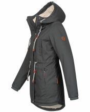 Navahoo Ireliaa Damen Winterjacke Anthrazit Gr&ouml;&szlig;e S - Gr. 36
