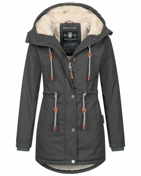 Navahoo Ireliaa Damen Winterjacke Anthrazit Größe M - Gr. 38