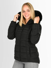 Navahoo Lissandraa Damen Winter Steppjacke Schwarz Größe M - Gr. 38