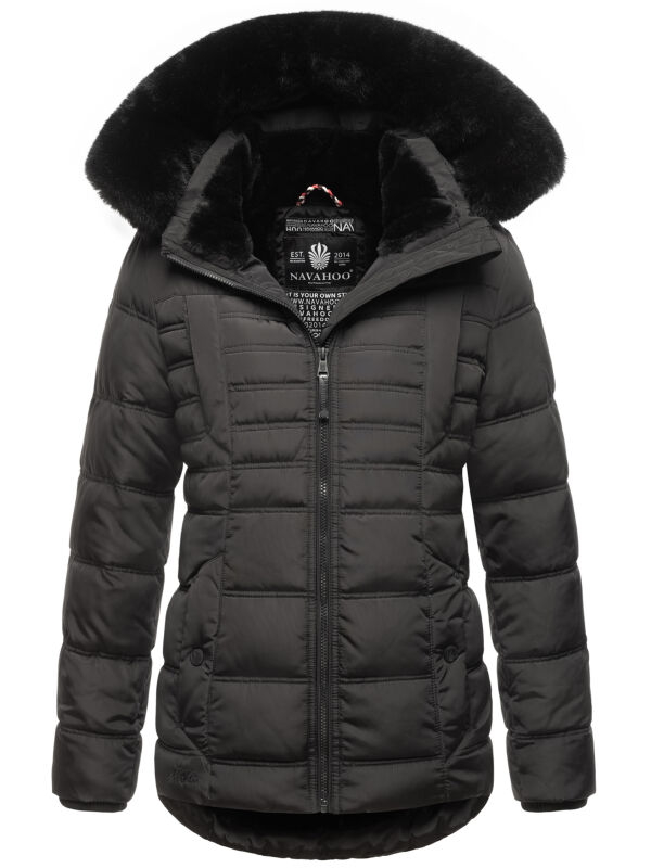 Navahoo Lissandraa Damen Winter Steppjacke Schwarz