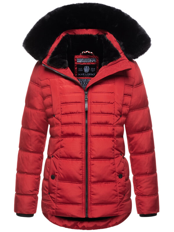 Navahoo Lissandraa Damen Winter Steppjacke Rot Gr&ouml;&szlig;e L - Gr. 40