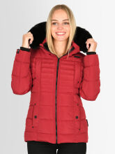 Navahoo Lissandraa Damen Winter Steppjacke Rot Gr&ouml;&szlig;e XL - Gr. 42
