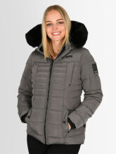 Navahoo Lissandraa Damen Winter Steppjacke Dunkelgrau Gr&ouml;&szlig;e M - Gr. 38