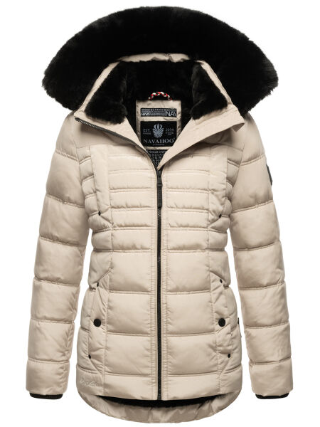 Navahoo Lissandraa Damen Winter Steppjacke Taupe Größe XS - Gr. 34
