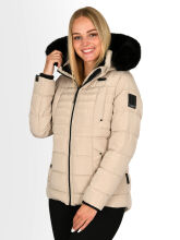 Navahoo Lissandraa Damen Winter Steppjacke Taupe Größe S - Gr. 36