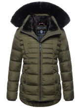 Navahoo Lissandraa Damen Winter Steppjacke Olive Gr&ouml;&szlig;e L - Gr. 40