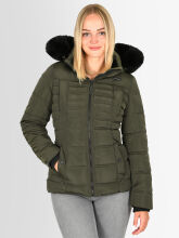 Navahoo Lissandraa Damen Winter Steppjacke Olive Gr&ouml;&szlig;e L - Gr. 40