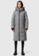 Marikoo Zuraraa XVI Damen lange Winterjacke B989 Grau Größe L - Gr. 40