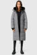 Marikoo Zuraraa XVI Damen lange Winterjacke B989 Grau Größe XXL - Gr. 44