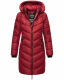 Marikoo Armasa lange Damen Winter Steppjacke Dark Red Größe M - Gr. 38