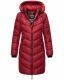 Marikoo Armasa lange Damen Winter Steppjacke Dark Red Größe XXL - Gr. 44