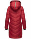 Marikoo Armasa lange Damen Winter Steppjacke Dark Red Größe XXL - Gr. 44