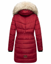 Navahoo Paula Damen Parka Winterjacke Gefüttert Dark Red Größe L - Gr. 40