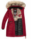 Navahoo Paula Damen Parka Winterjacke Gefüttert Dark Red Größe L - Gr. 40